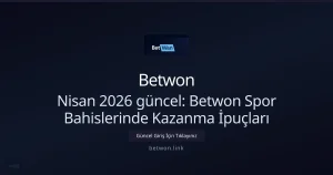 Betwon Spor Bahislerinde Kazanma İpuçları